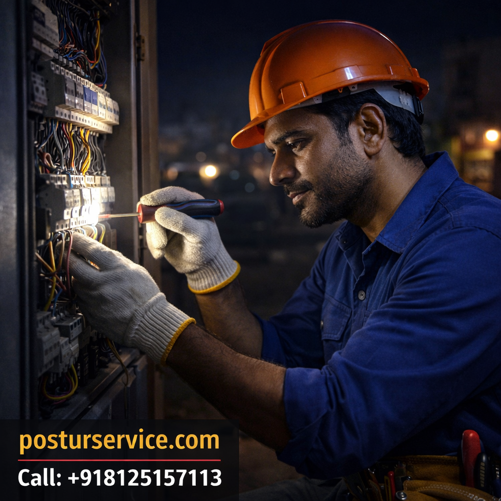 industrial electrical panel installation Vijayawada, electrical services, electrician repairing wiring in Vijayawada home, emergency electrical service in Vijayawada, commercial electrician in Vijayawada office.