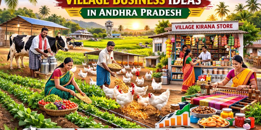 Best village business ideas in Andhra Pradesh – agriculture and small scale rural businesses.